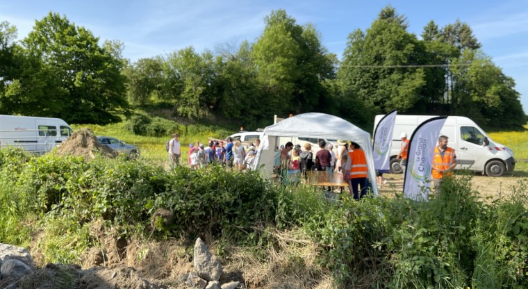 17 mai : pose des ponts-cadres 