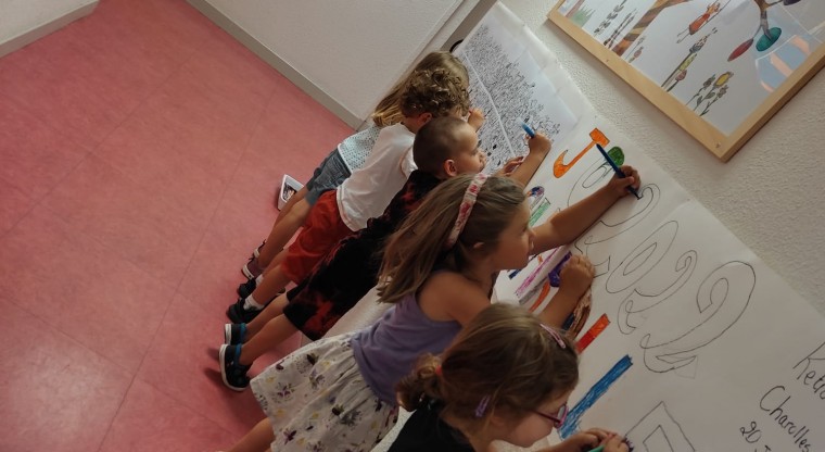 Coloriage sur mur
