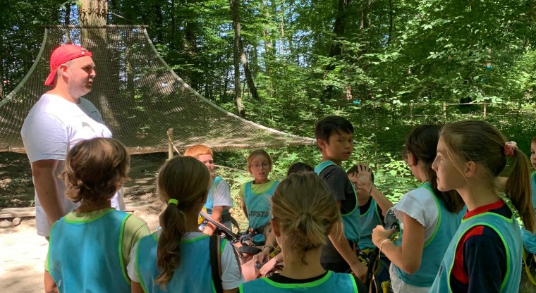 Journée à l'accrobranche à Givry
