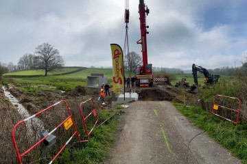 Démolition et reconstruction d'un pont