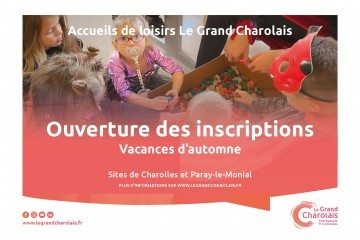 Les inscriptions sont ouvertes pour les vacances d'automne