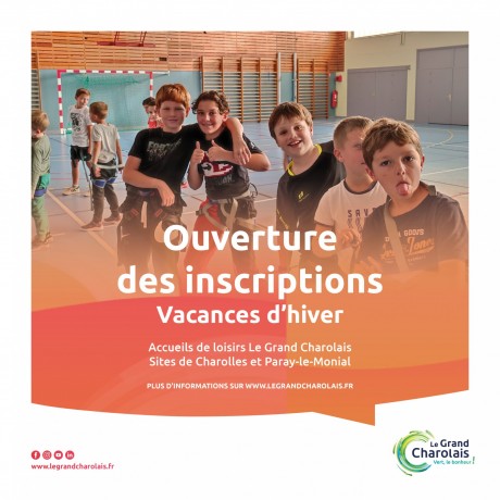 Ouverture des inscriptions pour les vacances d'hiver 2023