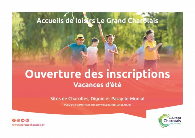 Inscriptions pour les vacances d'été 2023