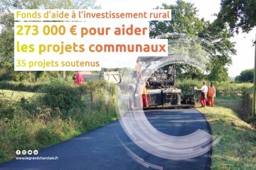 273 982 € pour les investissements ruraux